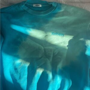 Green and blue madhappy crewneck